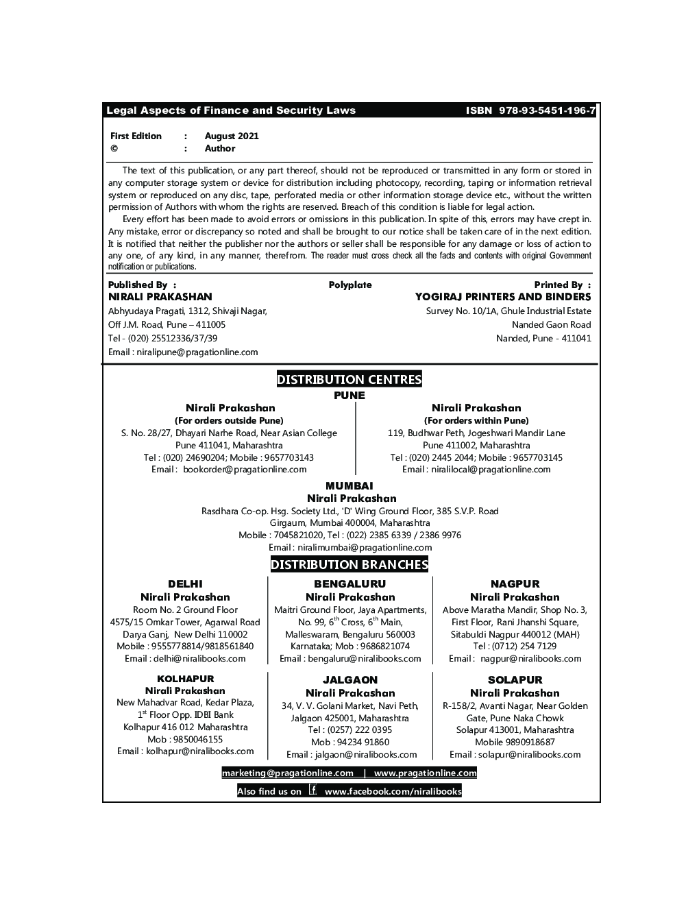 Legal Aspects Of Finance And Security Laws - Page 3