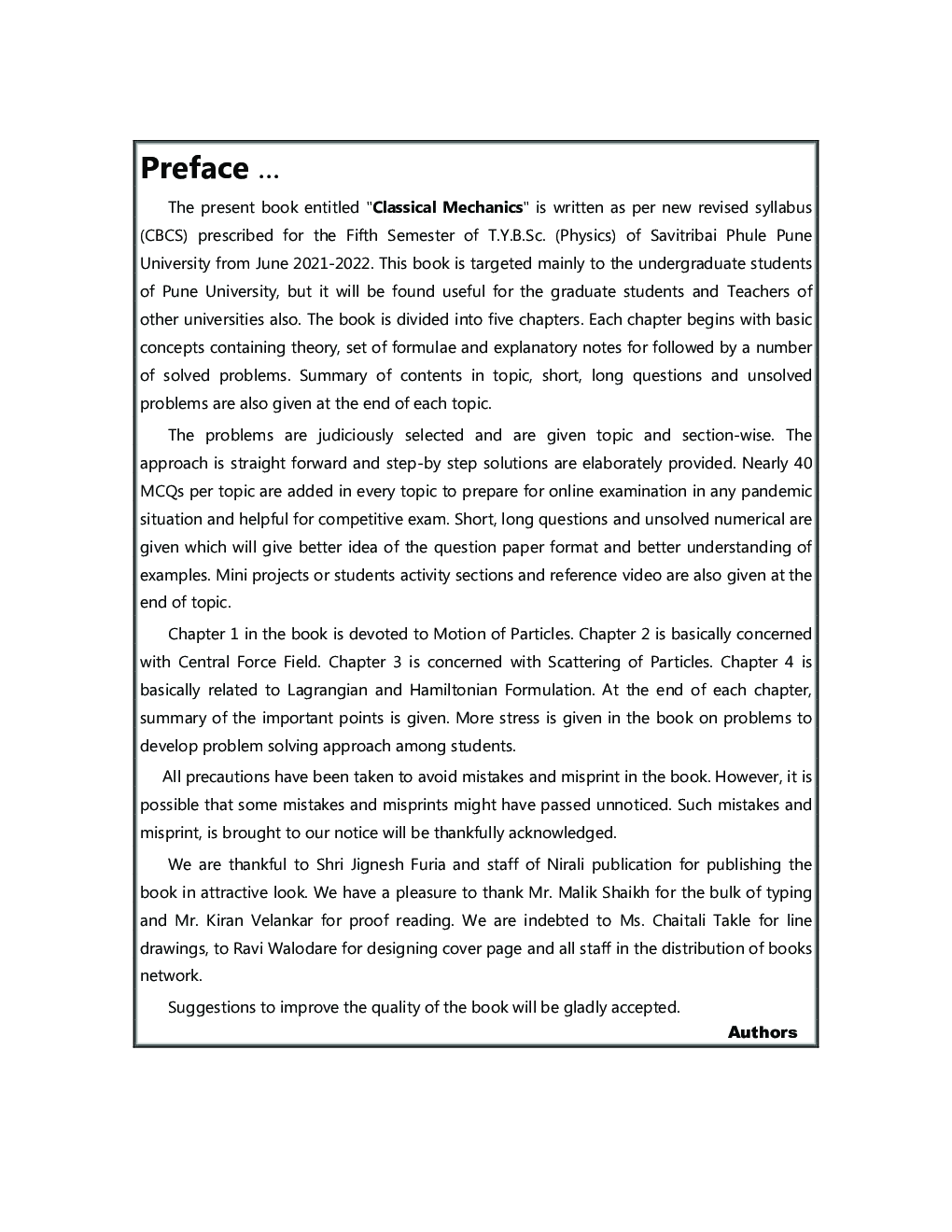 Classical Mechanics : Physics (Ph-353) : Paper-3 - Page 4