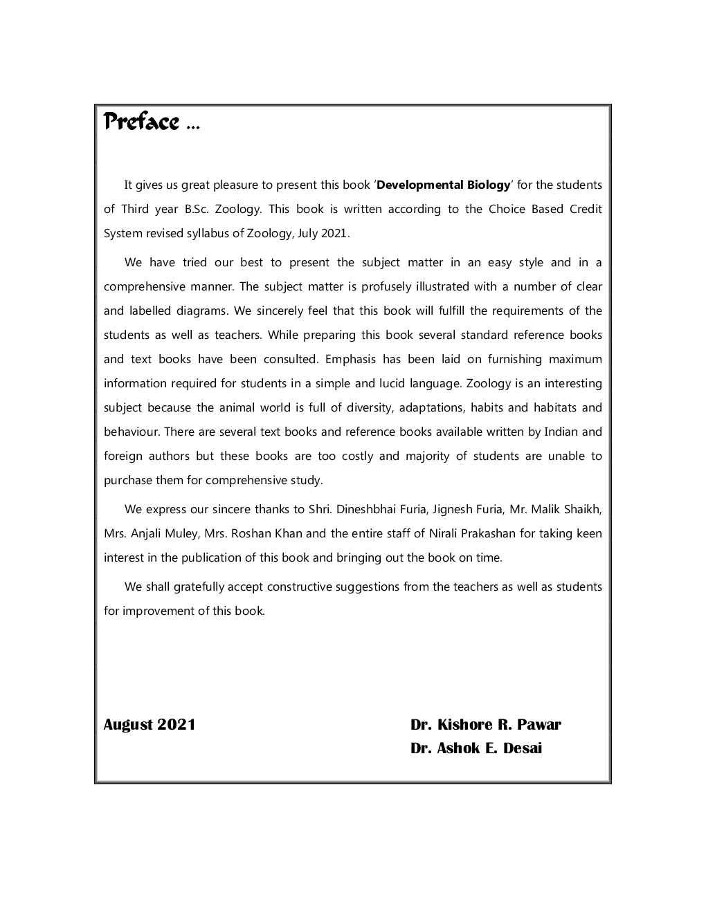 Developmental Biology : Zoology (ZO-355) : Paper-5 - Page 4