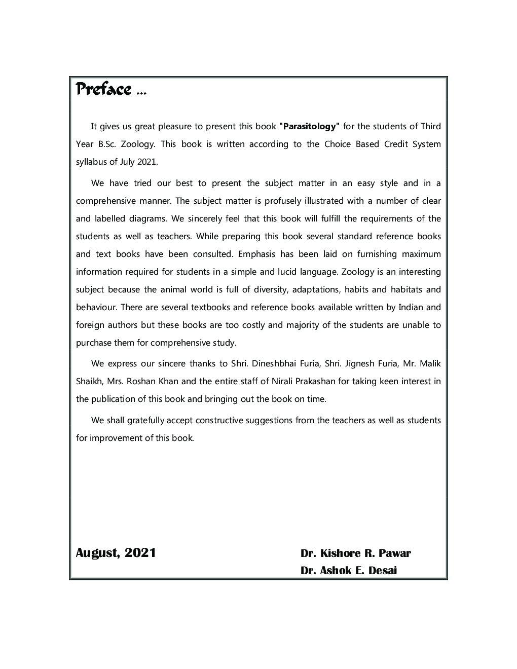 Parasitology : Zoology (ZO-356) Paper-6 - Page 4