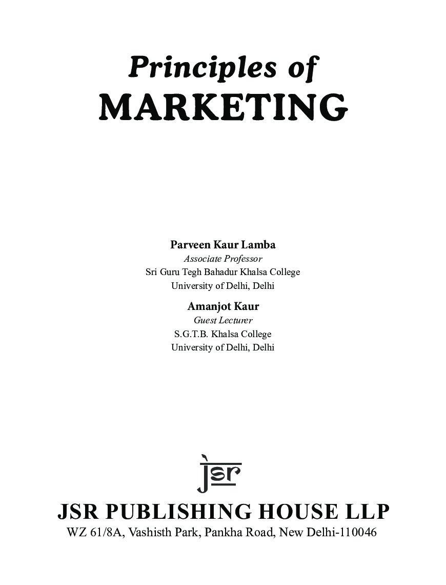 Principles Of Marketing - Page 5