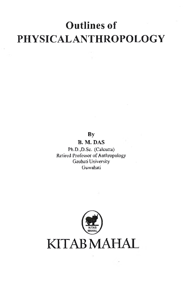 Outlines Of Physical Anthropology - Page 2