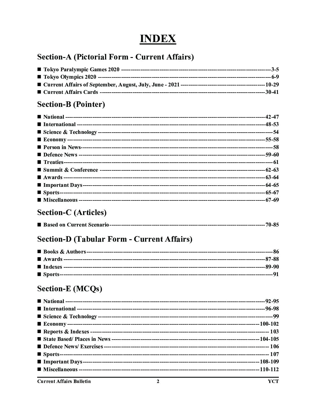 Current Affairs Bulletin Tokyo Paralympic 2021-22 - Page 3