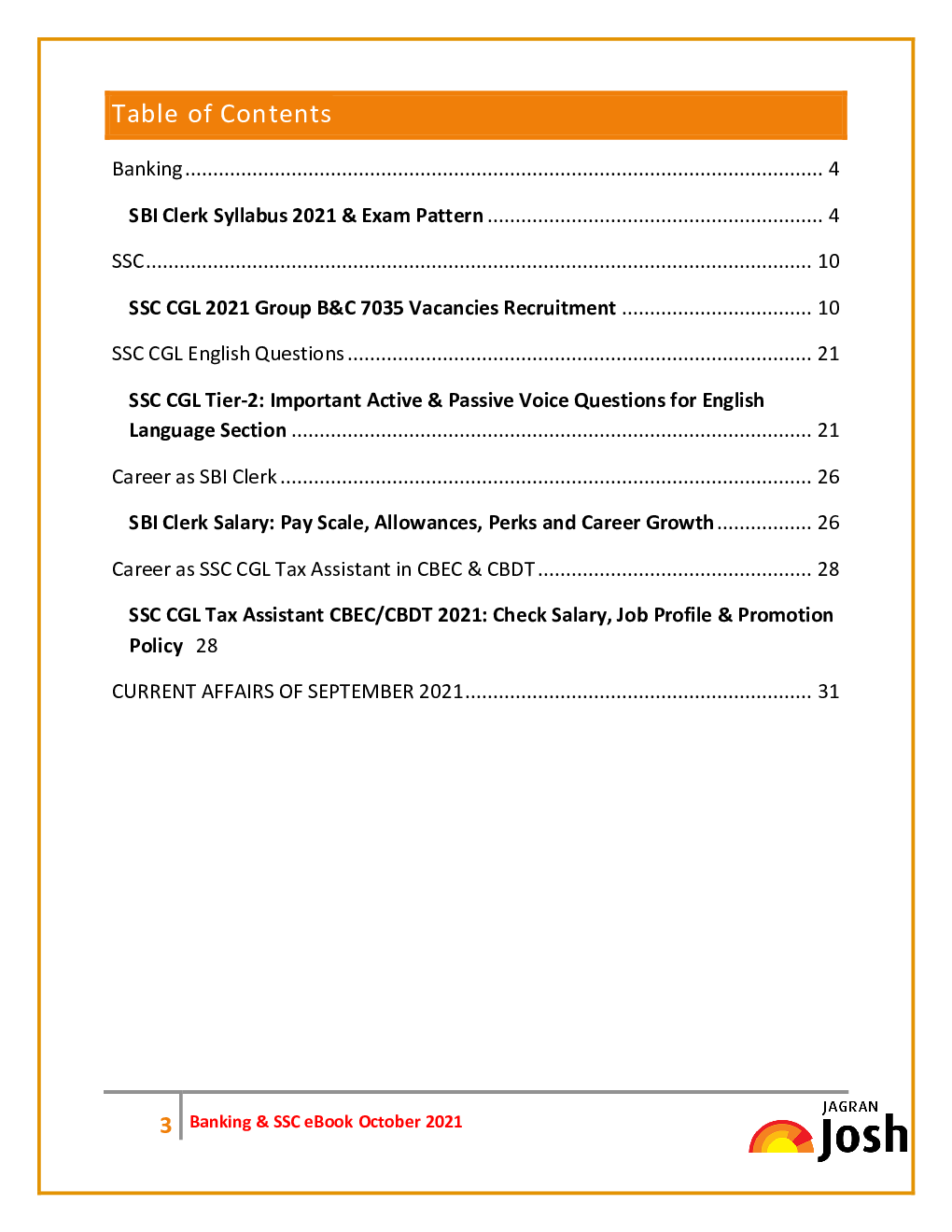 Banking & SSC October 2021 E-Book - Page 3