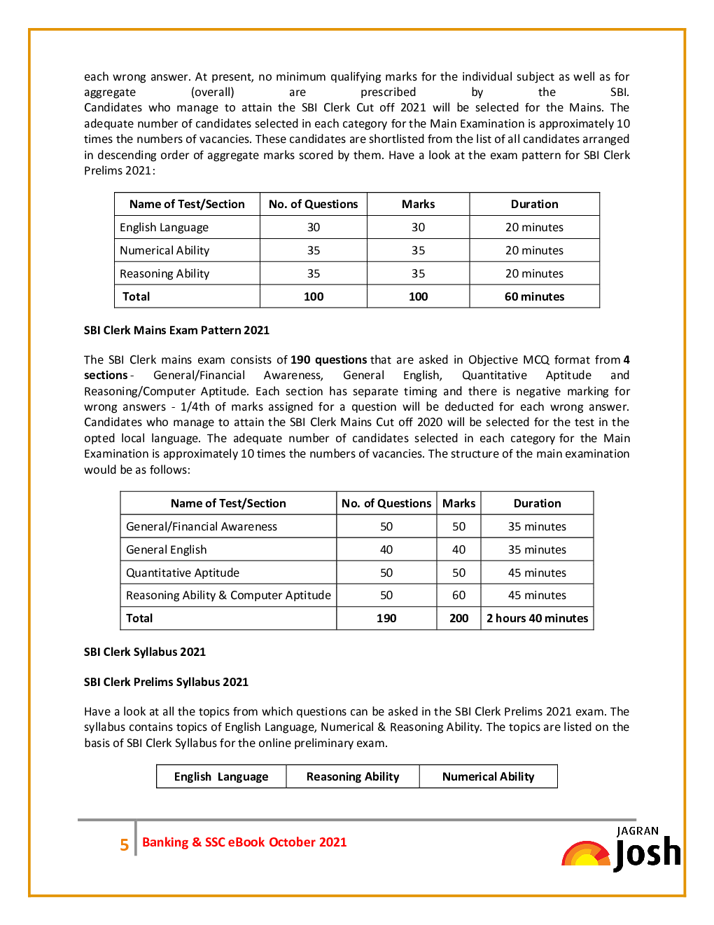 Banking & SSC October 2021 E-Book - Page 5