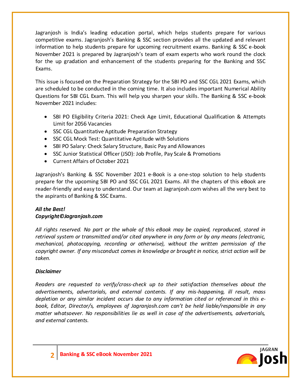 Banking & SSC November 2021 E-Book - Page 2