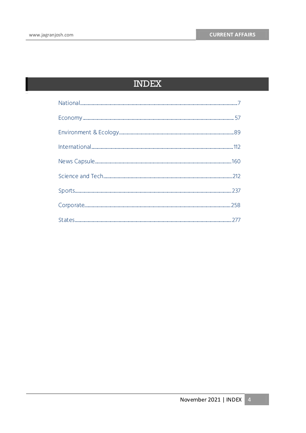 Current Affairs November 2021 E-Book - Page 4