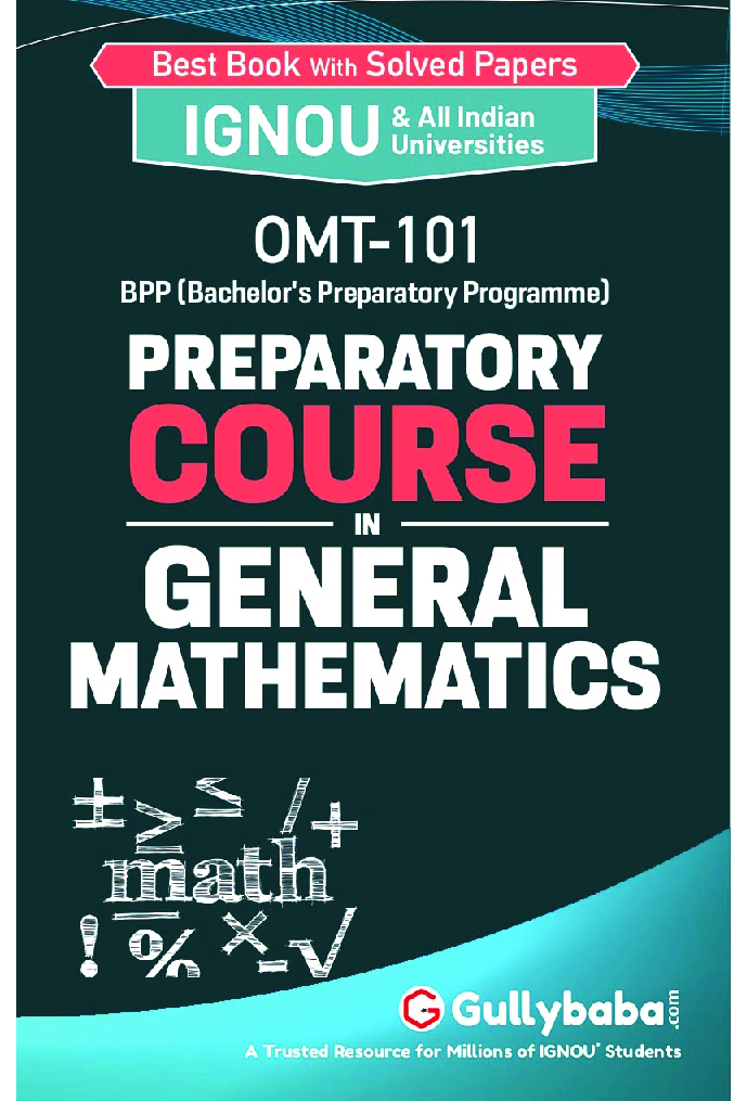 OMT-101 Preparatory Course in General Mathematics - Page 1