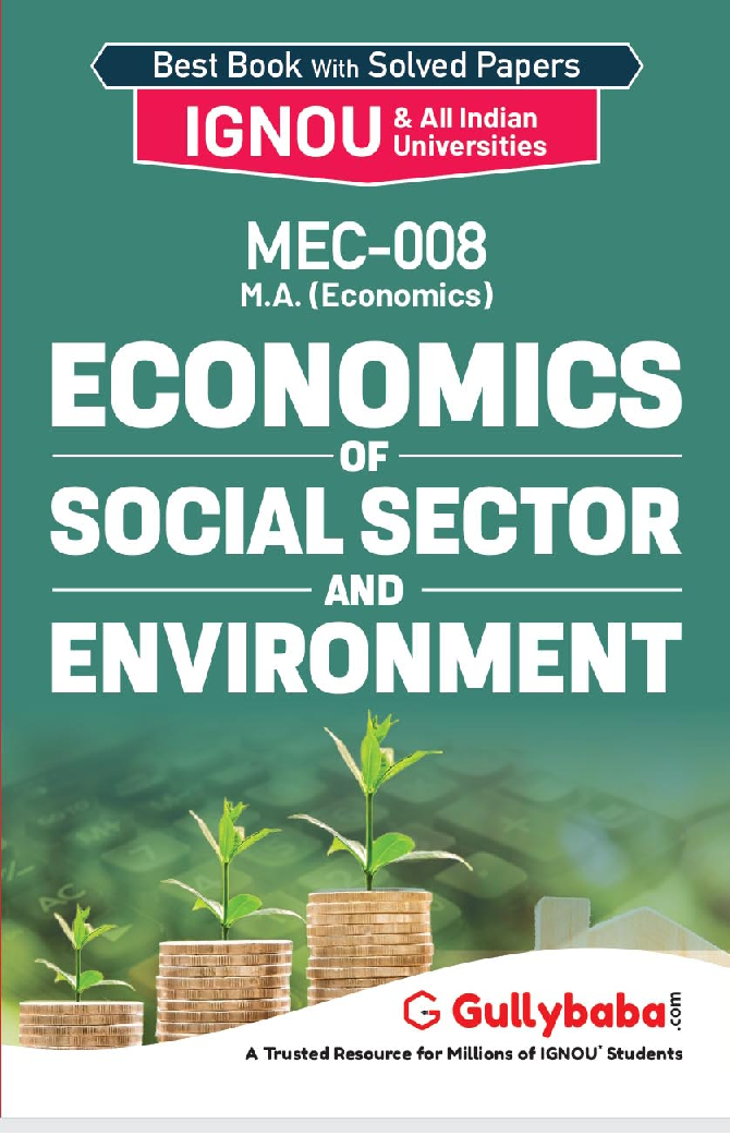 MEC-008 Economics of Social Sector and Environment - Page 1