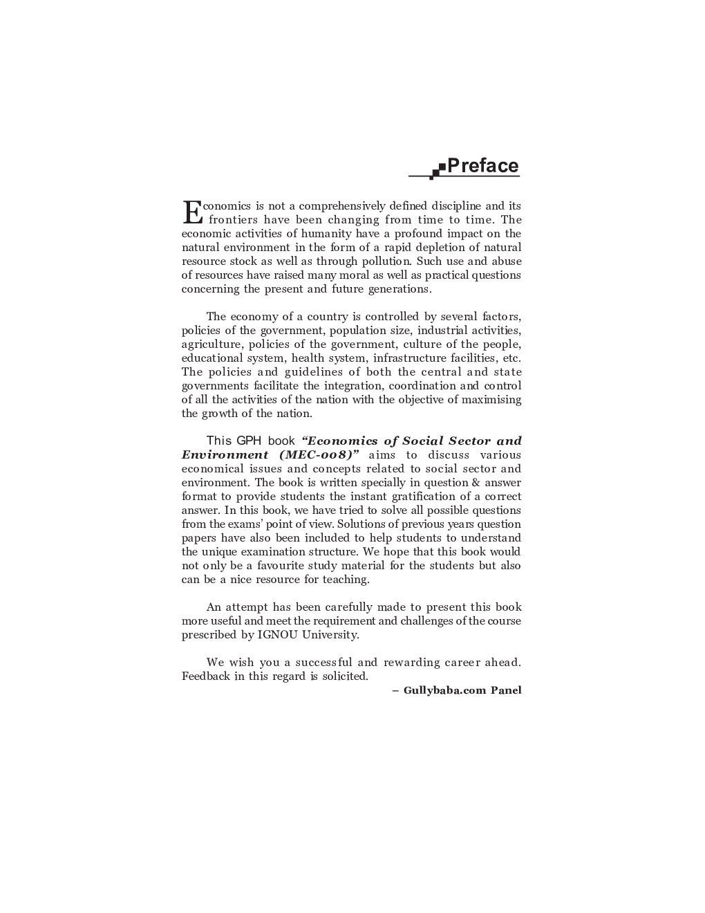 MEC-008 Economics of Social Sector and Environment - Page 4