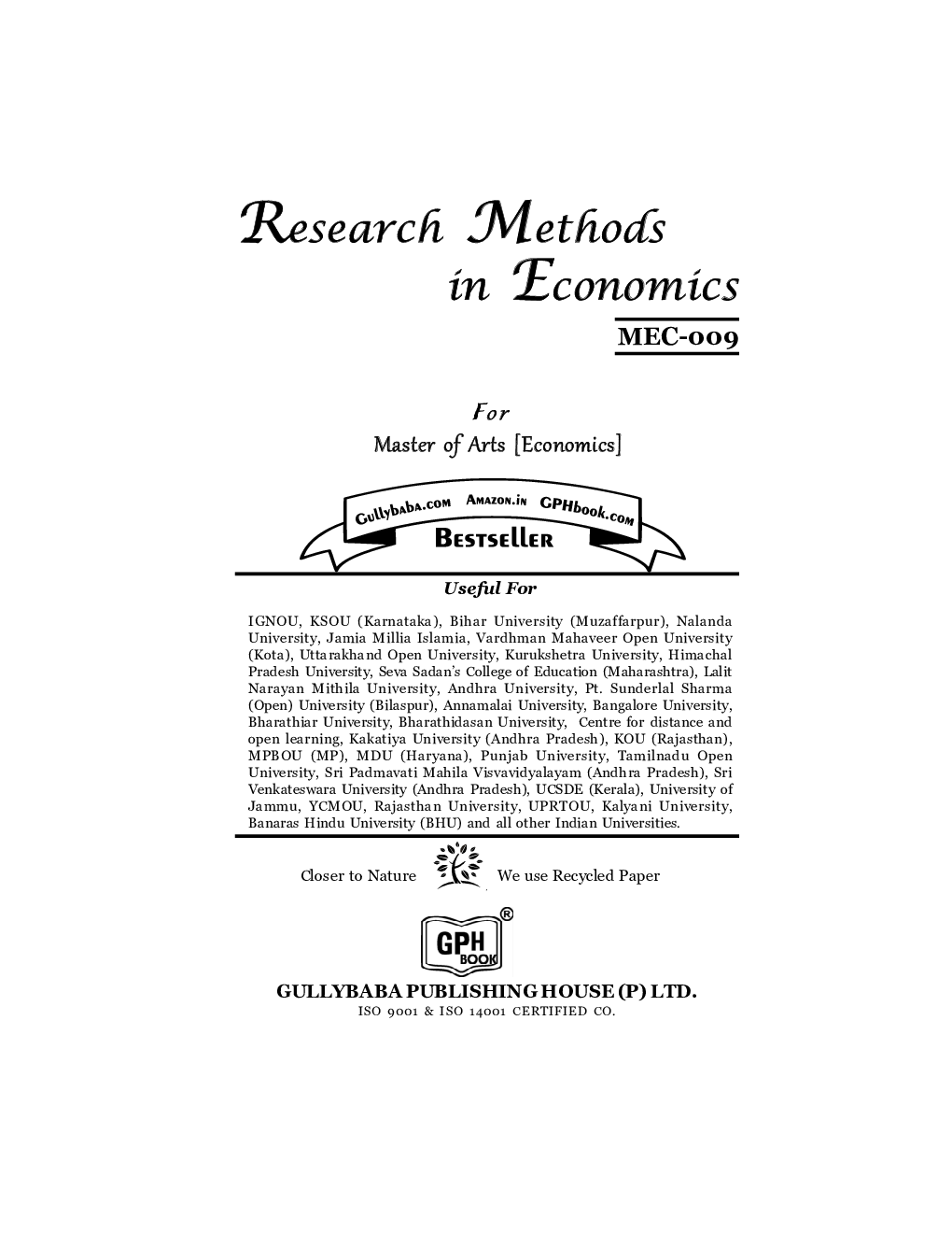 MEC-09 Research Methods in Economics - Page 2