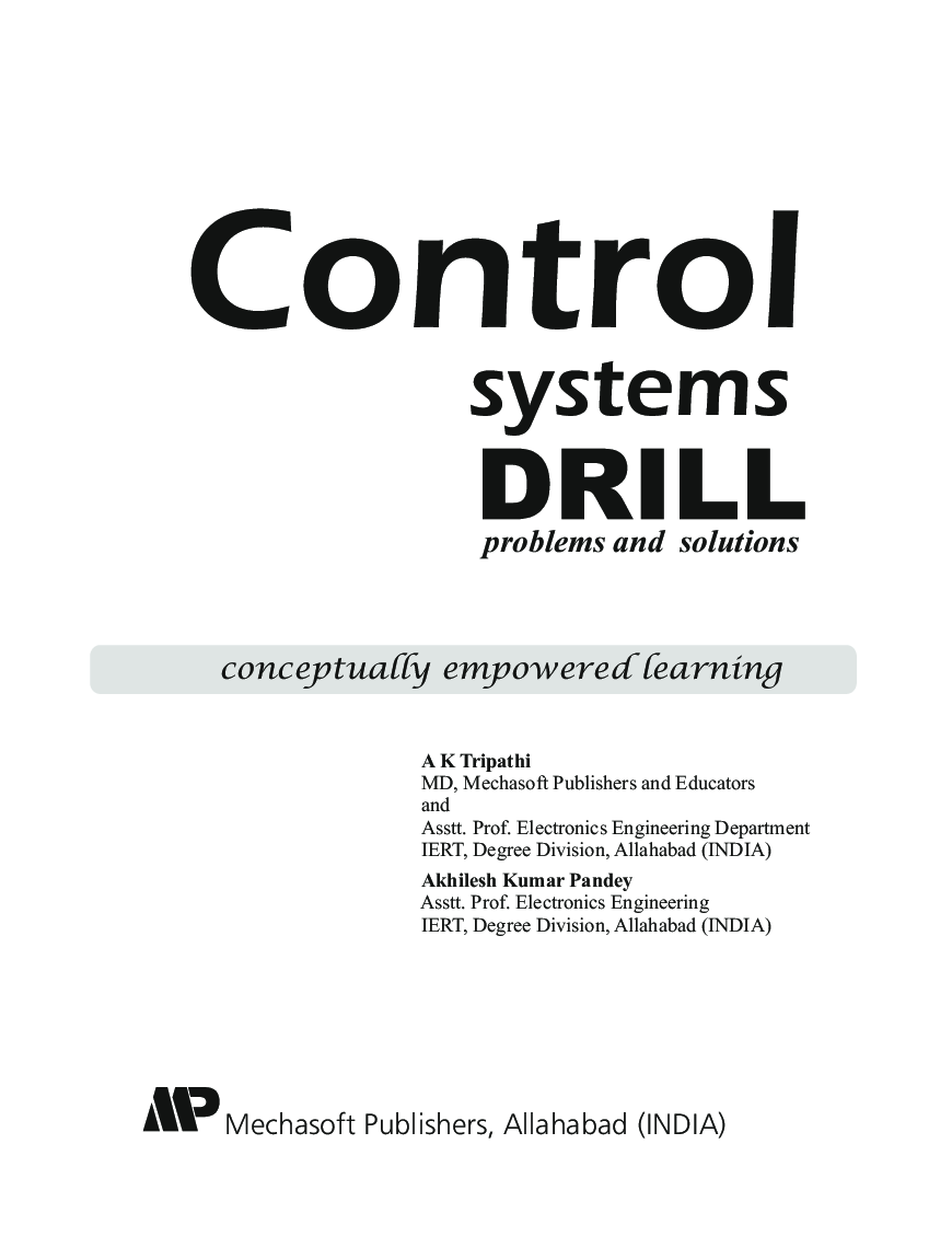 Control Systems Drill (Problems And Solutions) - Page 2
