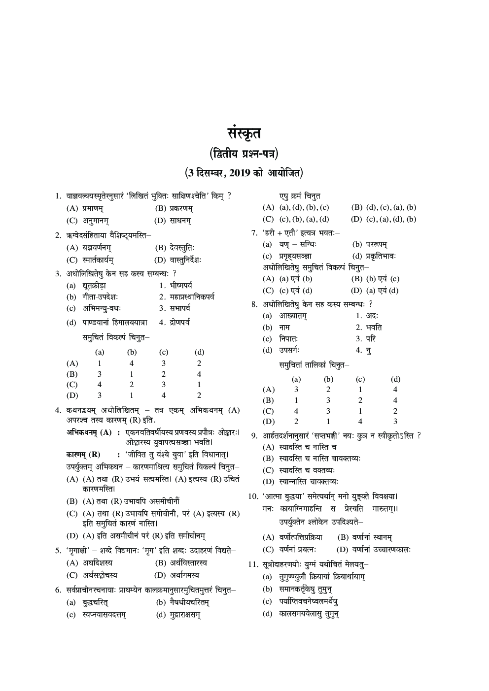 यू.जी.सी. नेट/जे.आर.एफ./सेट सॉल्वड् पेपर्स संस्कृत - Page 5