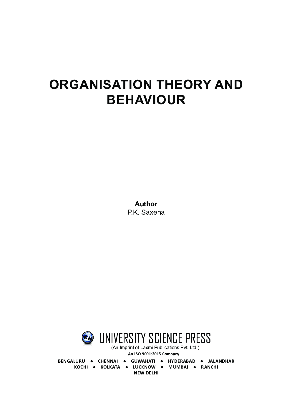 Organisation Theory And Behavior - Page 3