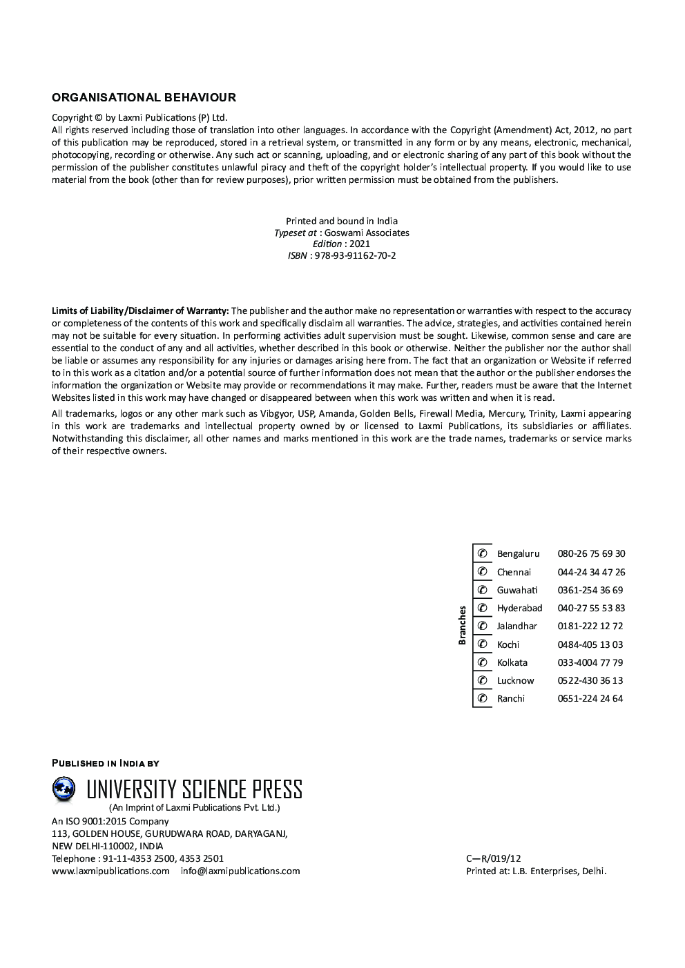 Organisational Behavior - Page 4