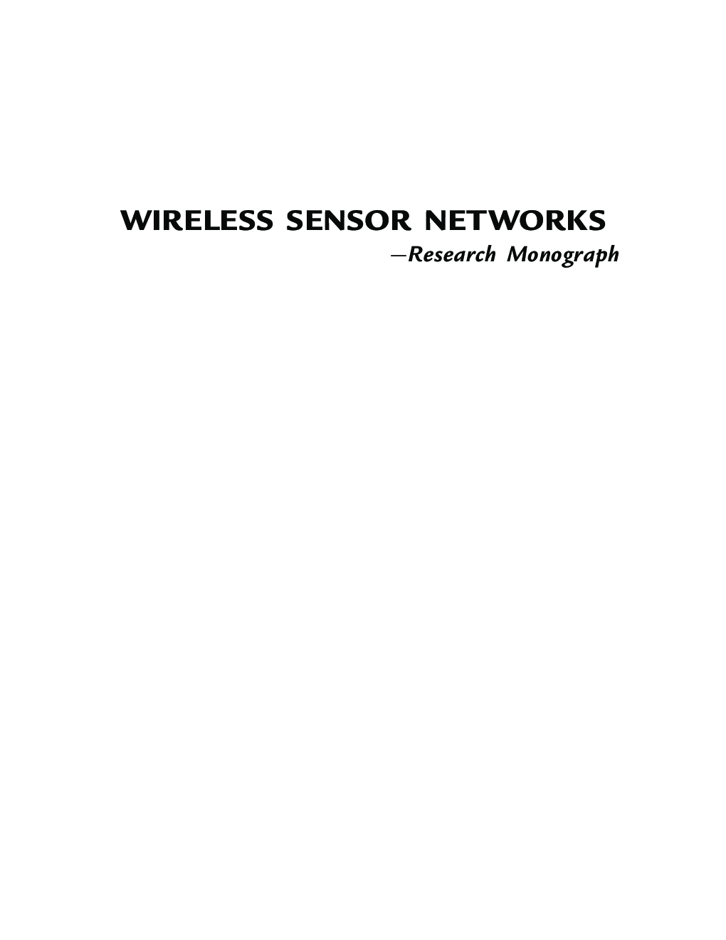 Wireless Sensor Networks - Page 3