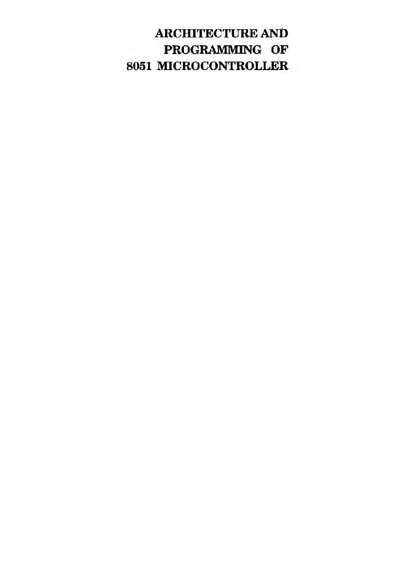 Architecture And Programming Of 8051 Microcontroller - Page 2