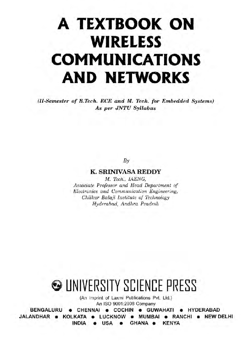 A Textbook On Wireless Communications And Networks - Page 4