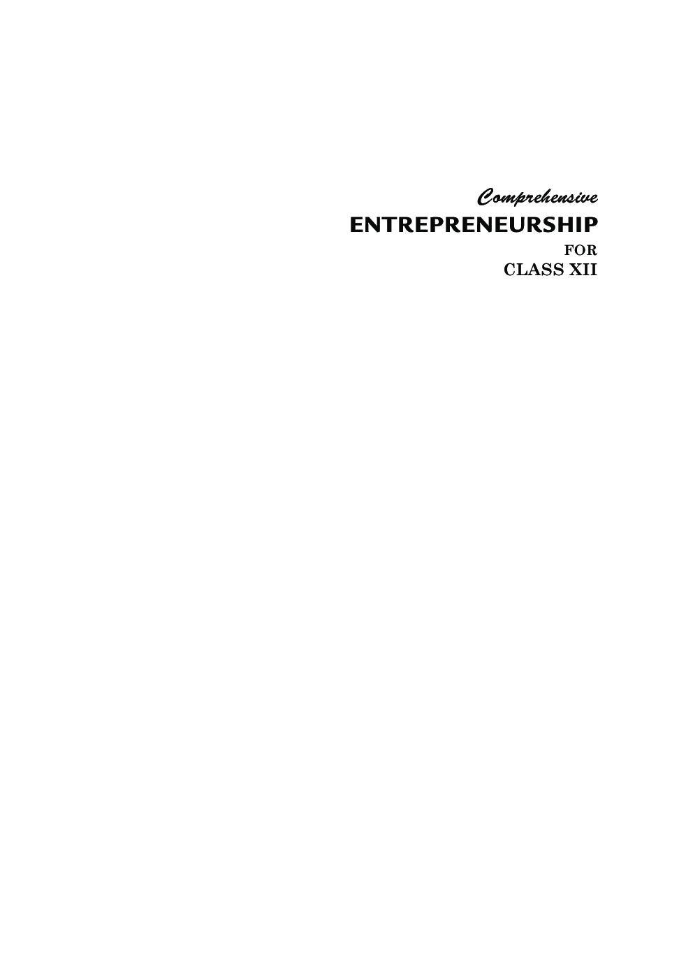 Comprehensive Entrepreneurship XII  - Page 3