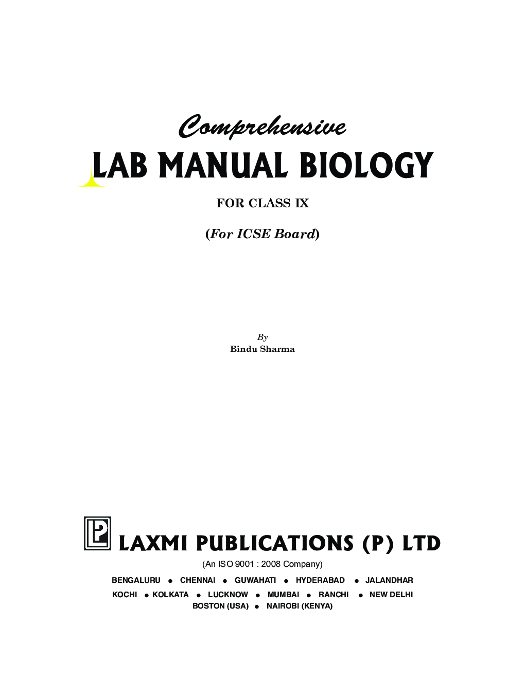 Download Comp. Lab Manual Biology IX (ICSE Board) by Bindu Sharma PDF