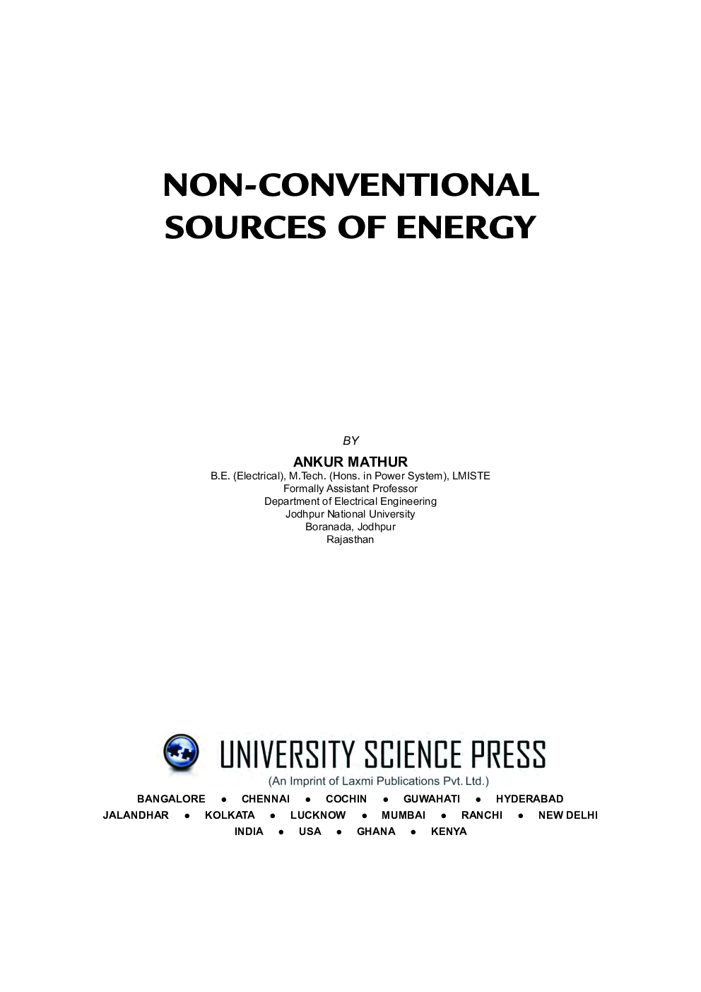 Non-Conventional Sources of Energy - Page 5