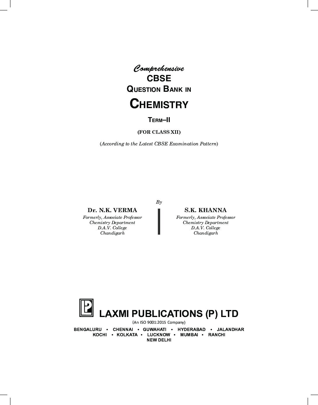 Comprehensive CBSE Question Bank in Chemistry XII (Term-II) - Page 3