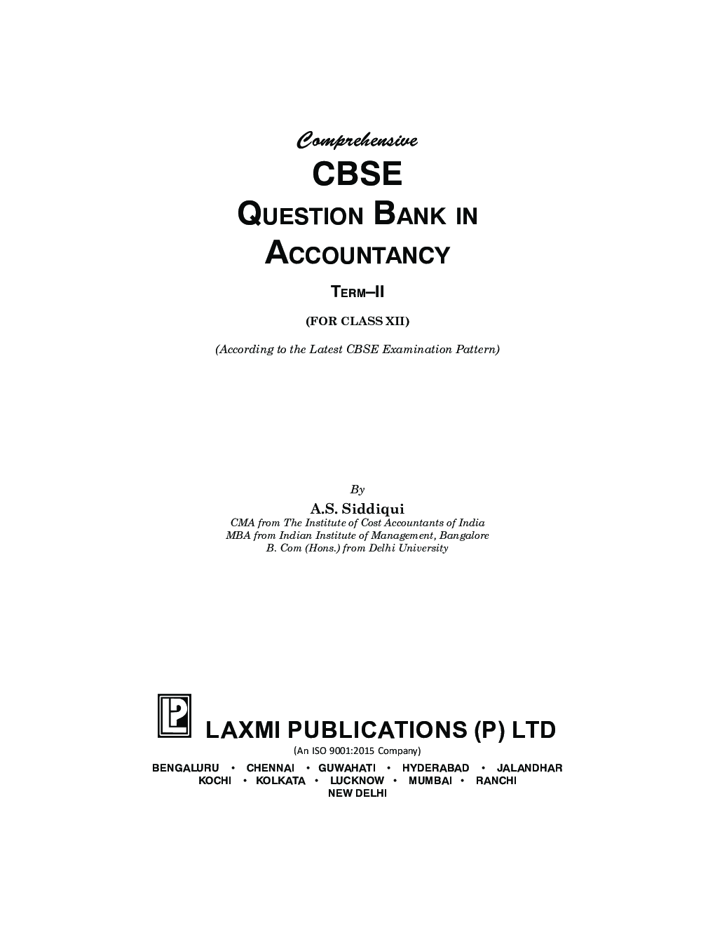 Comprehensive CBSE Question Bank in Accountancy XII (Term-II) - Page 3