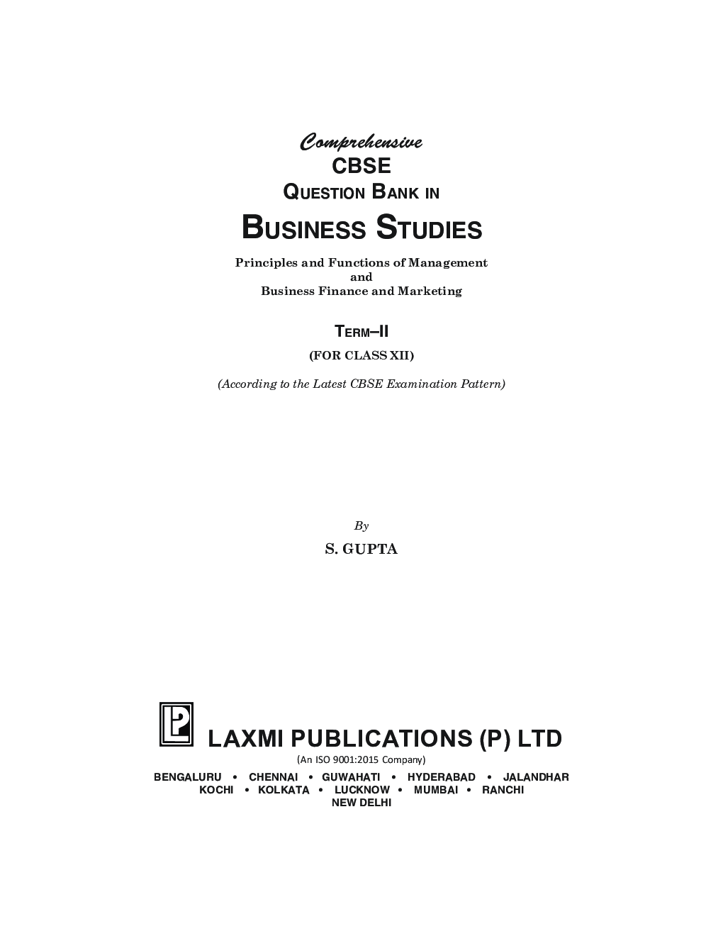 Comprehensive CBSE Question Bank in Business Studies  XII (TERM-II) - Page 5