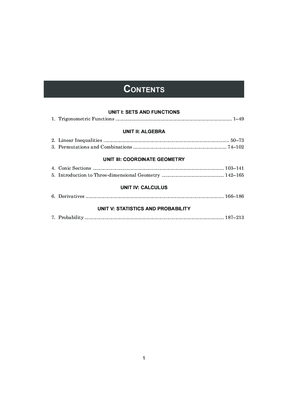 Comprehensive CBSE Question Bank in Mathematics - XI (Term-II) - Page 5