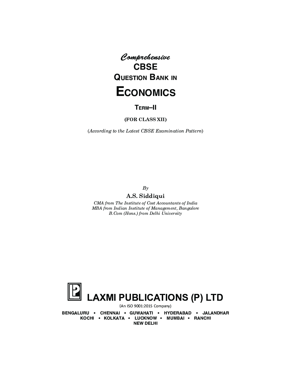 Comprehensive CBSE Question Bank in Economics-XII (Term-II) - Page 3