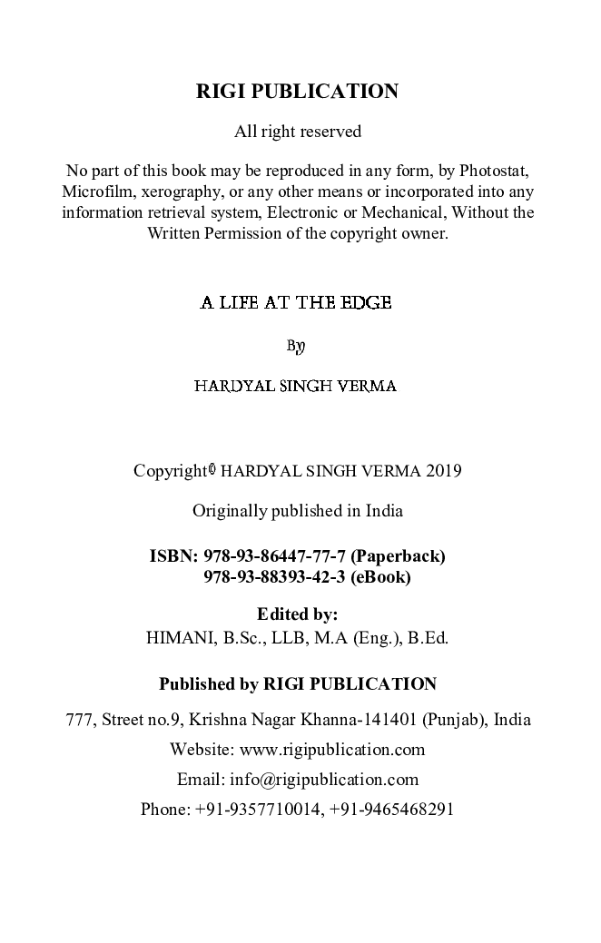 A Life At The Edge - Page 5