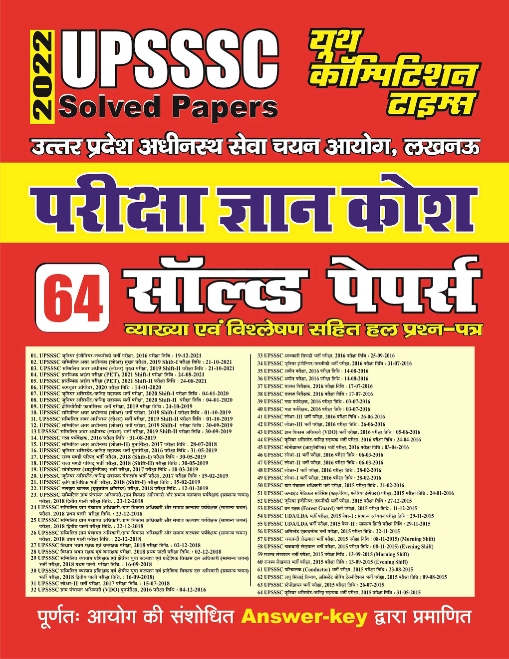 UPSSSC परीक्षा ज्ञानकोष साल्व्ड पेपर्स 2022 - Page 1