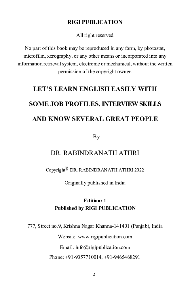 LET'S LEARN ENGLISH Easily With Some Job Profiles Interview Skills And Know Several Great People - Page 3