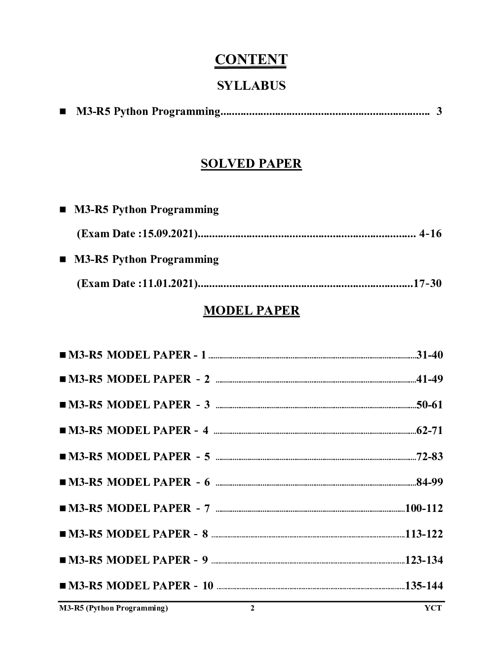 ‘O’ Level Python Programming साल्व्ड पेपर्स एवं मॉडल प्रश्न पत्र 2022-23 - Page 3