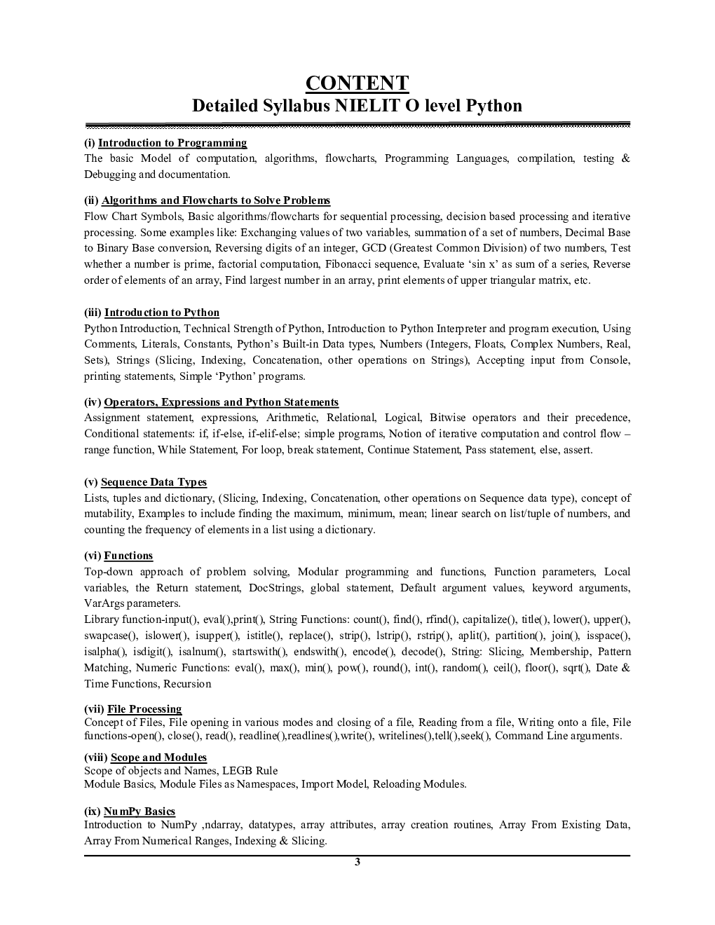 ‘O’ Level Python Programming साल्व्ड पेपर्स एवं मॉडल प्रश्न पत्र 2022-23 - Page 4