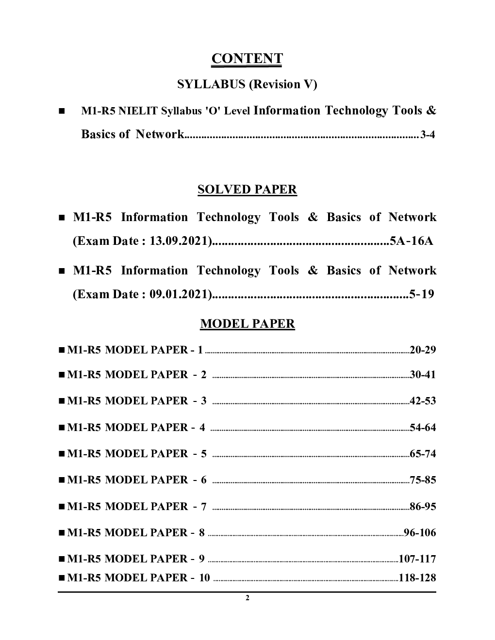 ‘O’ Level Information Technology Tools & Basics Of Network साल्व्ड पेपर्स एवं मॉडल प्रश्न पत्र 2022-23 - Page 3