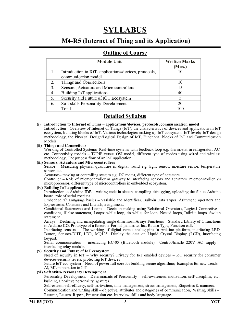 ‘O’ Level Introduction to internet of things (IOT) and its Application साल्व्ड पेपर्स एवं मॉडल प्रश्न पत्र 2022-23 - Page 4