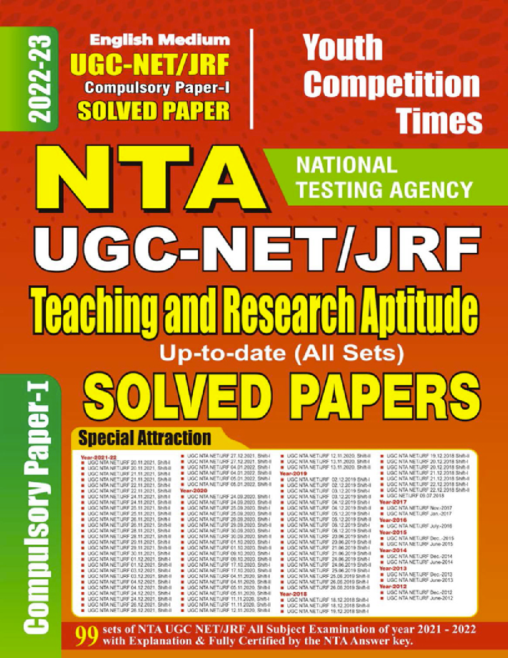 NTA UGC-NET/JRF Teaching and Research Aptitude 2022-23  - Page 1