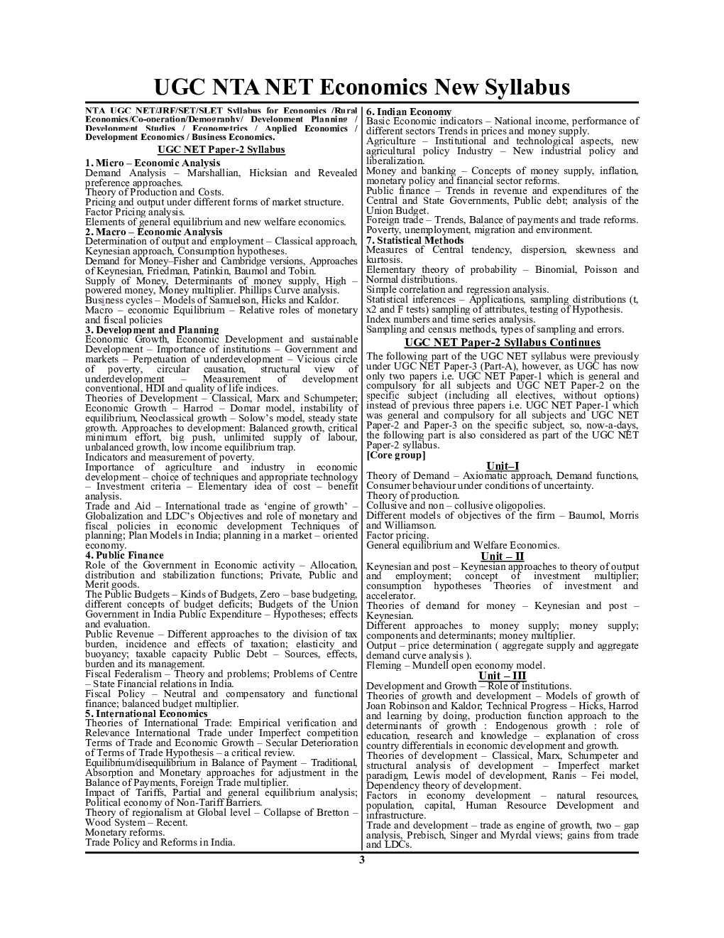 NTA/UGC-NET/JRF अर्थशस्त्रा साल्व्ड पेपर्स  परीक्षा ज्ञान कोष  - Page 4