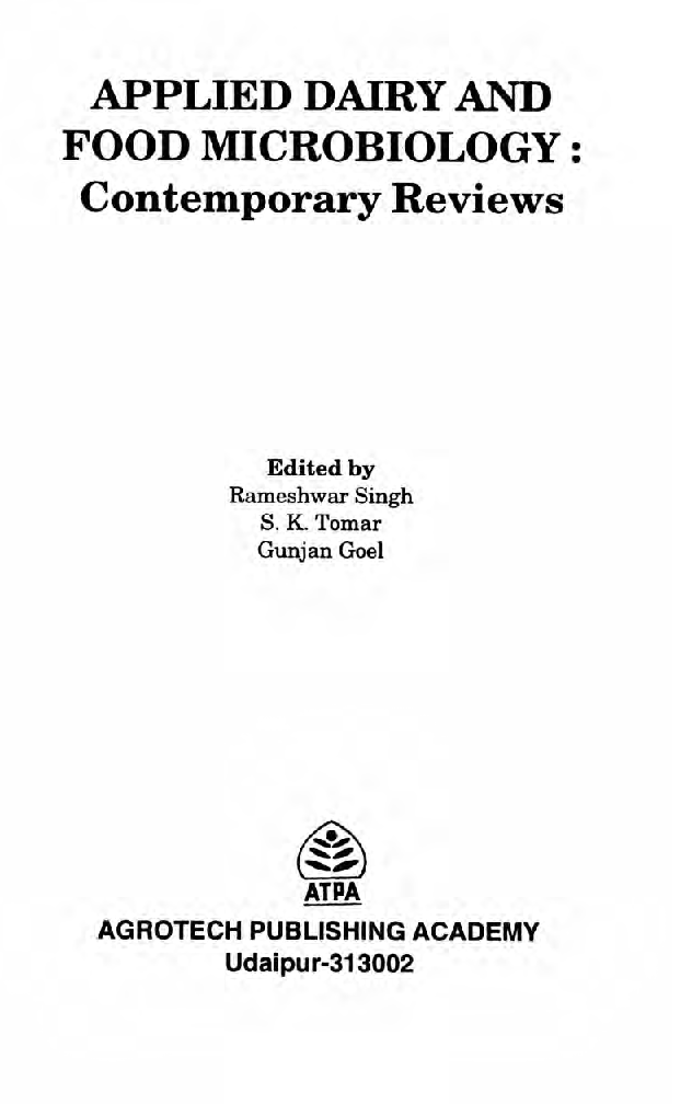 Applied Dairy and Food Microbiology - Page 2