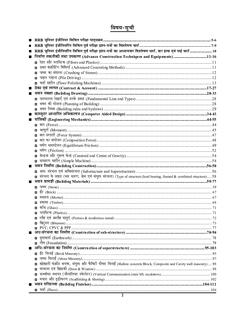 2022-23 RRB JE सिविल एवं एलाइट इंजीनियरिंग अध्यायवार सॉल्व्ड पेपर्स - Page 3