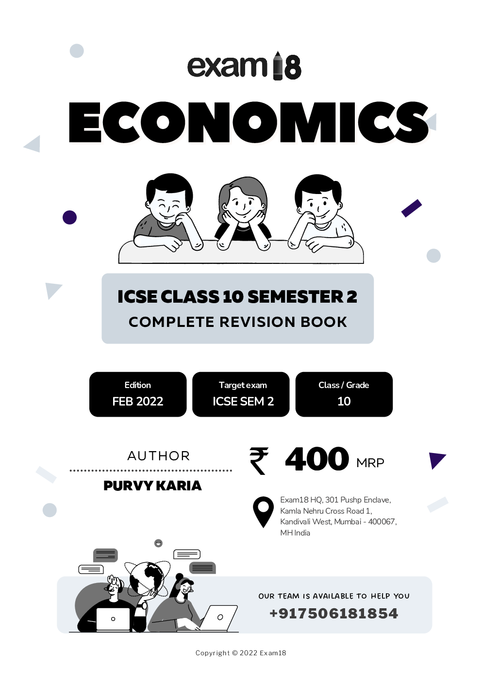 Exam18 ICSE Economics Semester 2 Class 10, MCQ & Subjective Revision Book, March 2022 Exams - Page 2