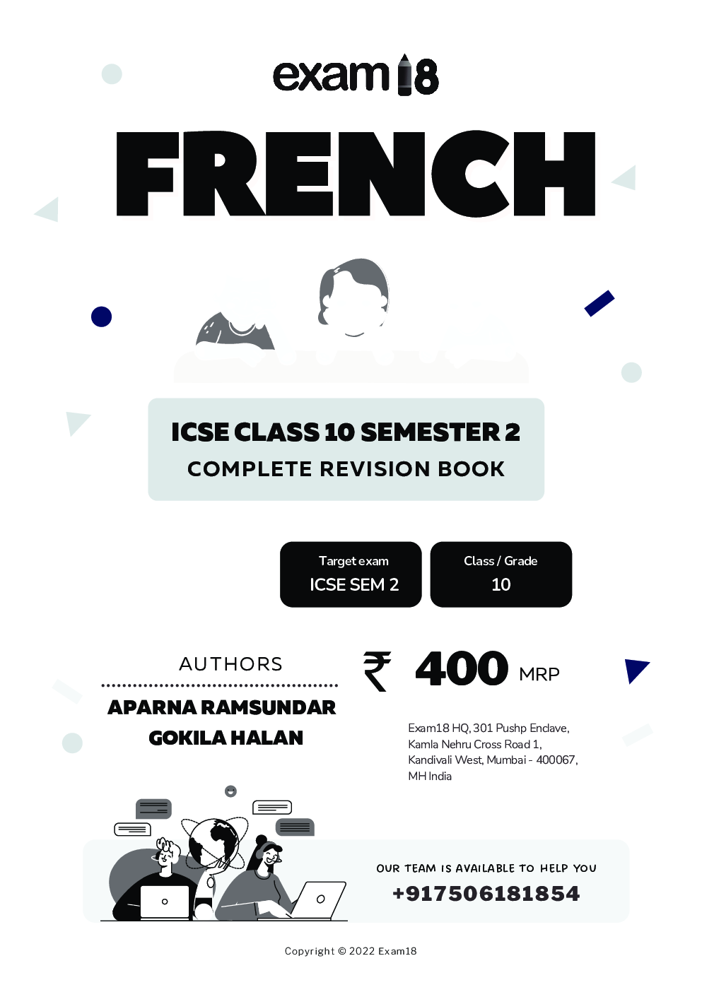 Exam18 ICSE French Semester 2 Class 10 Topicwise Revision Book, Subjective Format, March 2022 Exams - Page 2
