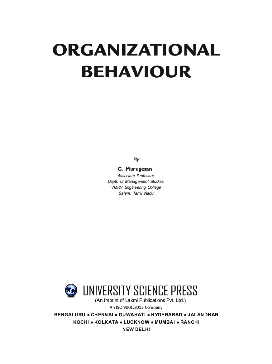Organizational Behaviour - Page 5