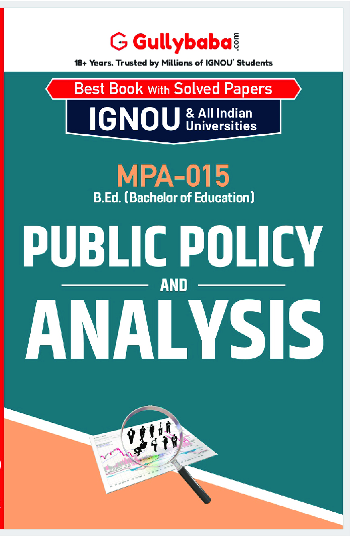 MPA-015 Public Policy and Analysis - Page 1