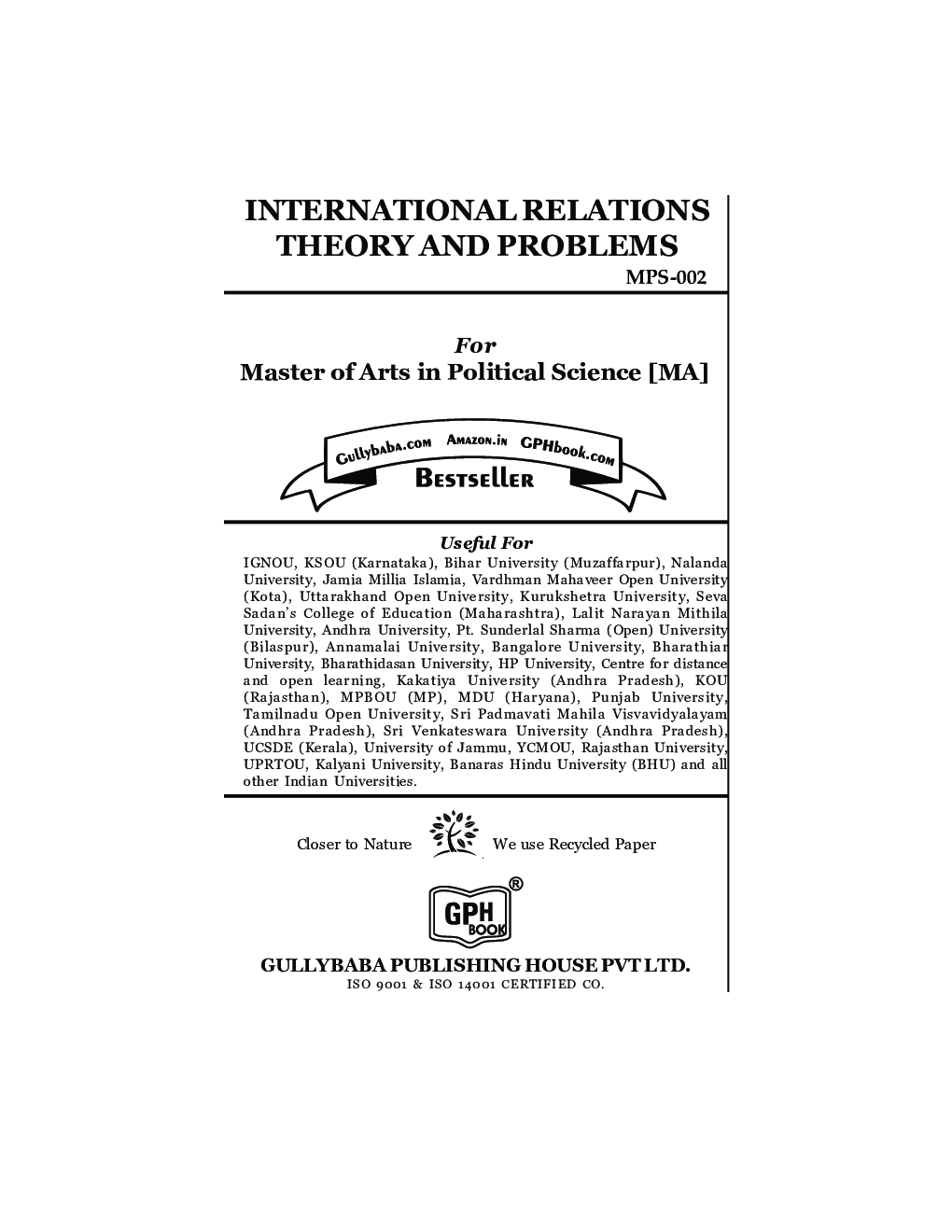 MPS-002 INTERNATIONAL RELATIONS THEORY AND PROBLEMS - Page 2