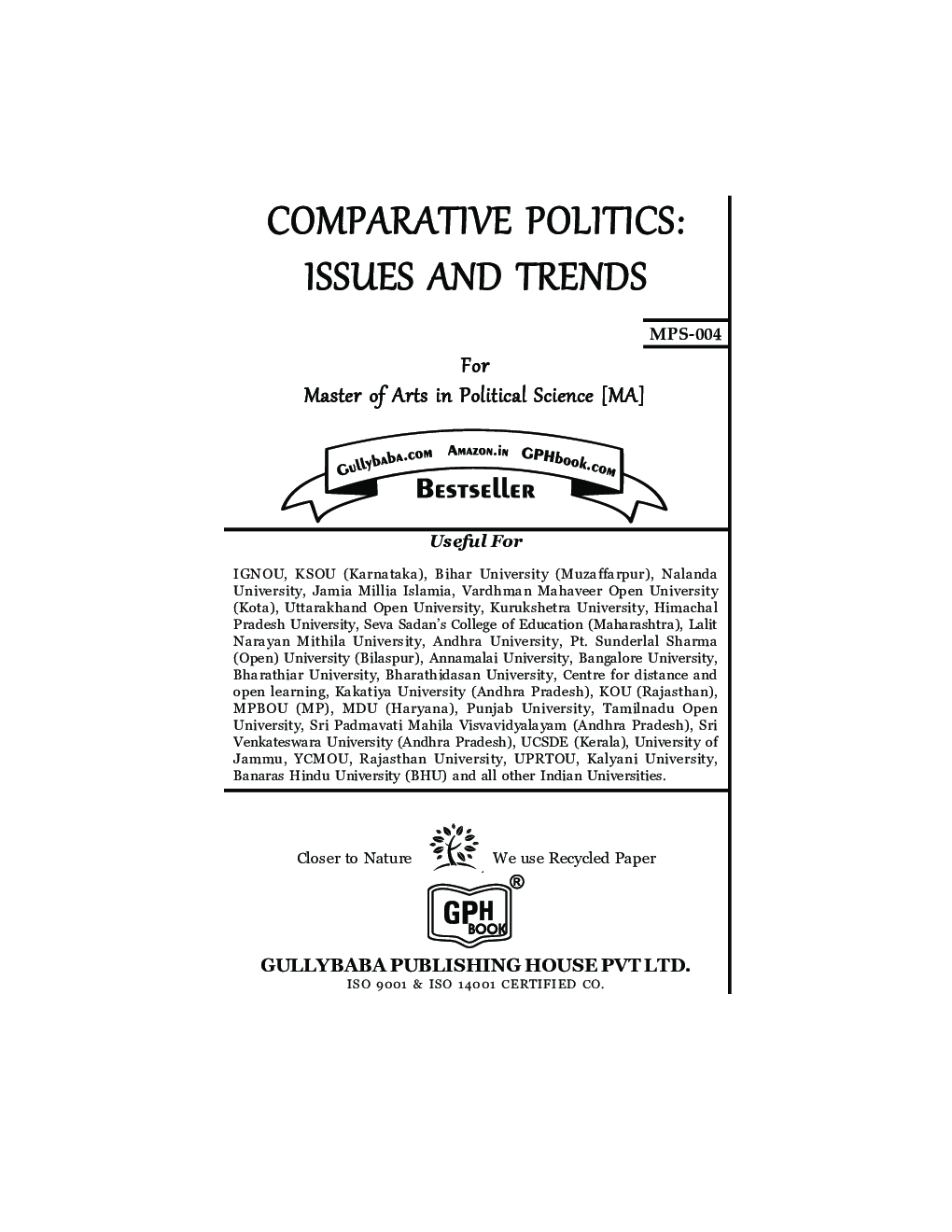 MPS-004 Comparative Politics : Issues And Trends - Page 2