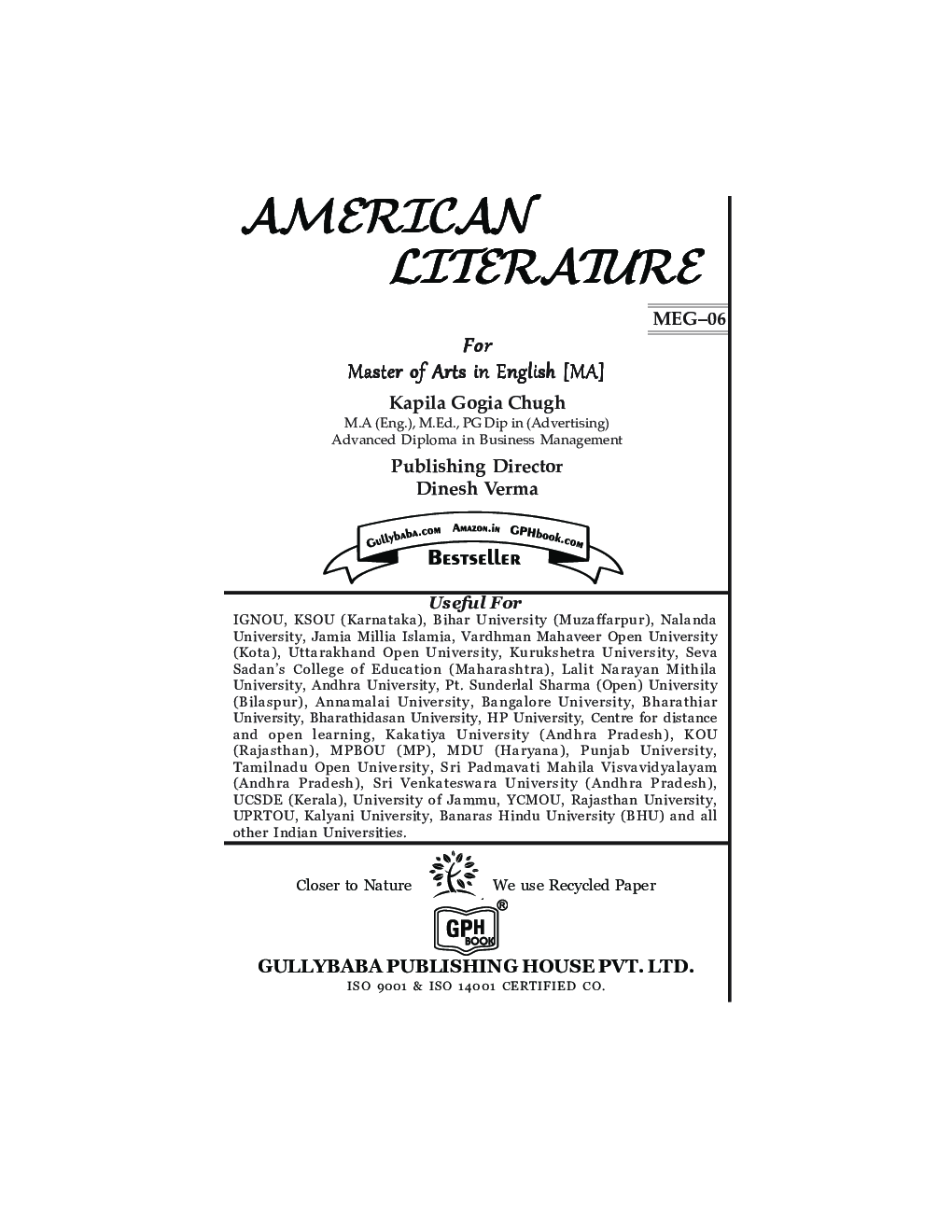 MEG-06 American Literature - Page 1