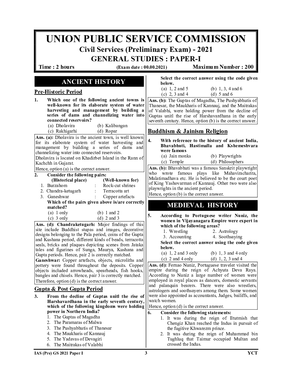 Union Public Service Commission IAS General Studies & CSAT Preliminary Examination Year Wise & Topic Wise Solved Papers-2022 - Page 4