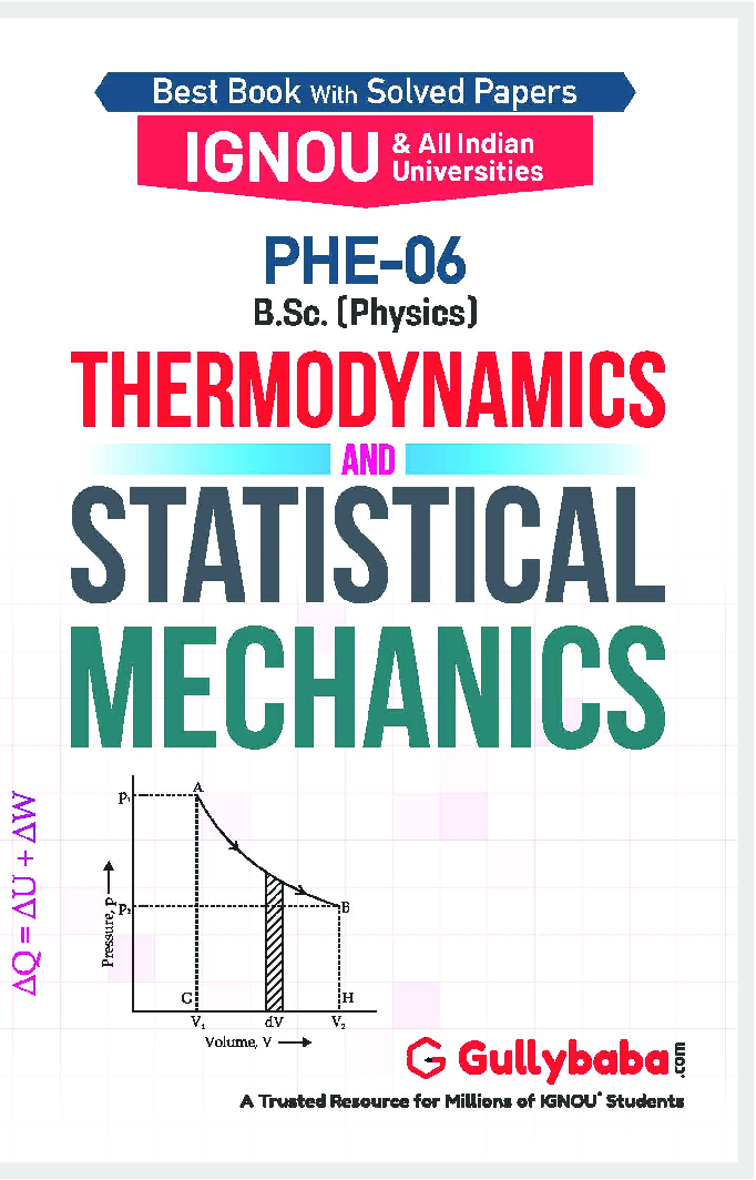 PHE-06 Thermodynamics and Statistical Mechanics - Page 1